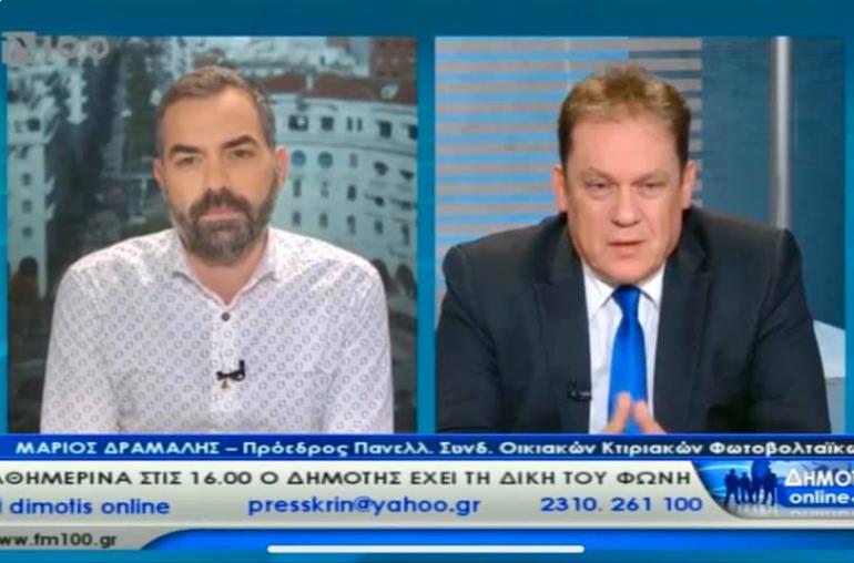 Συζητάμε στην Tv100 στο στούντιο με τον Παναγιώτη Κρίνη, στην εκπομπή Δημότης On line για την πράσινη ανάπτυξη